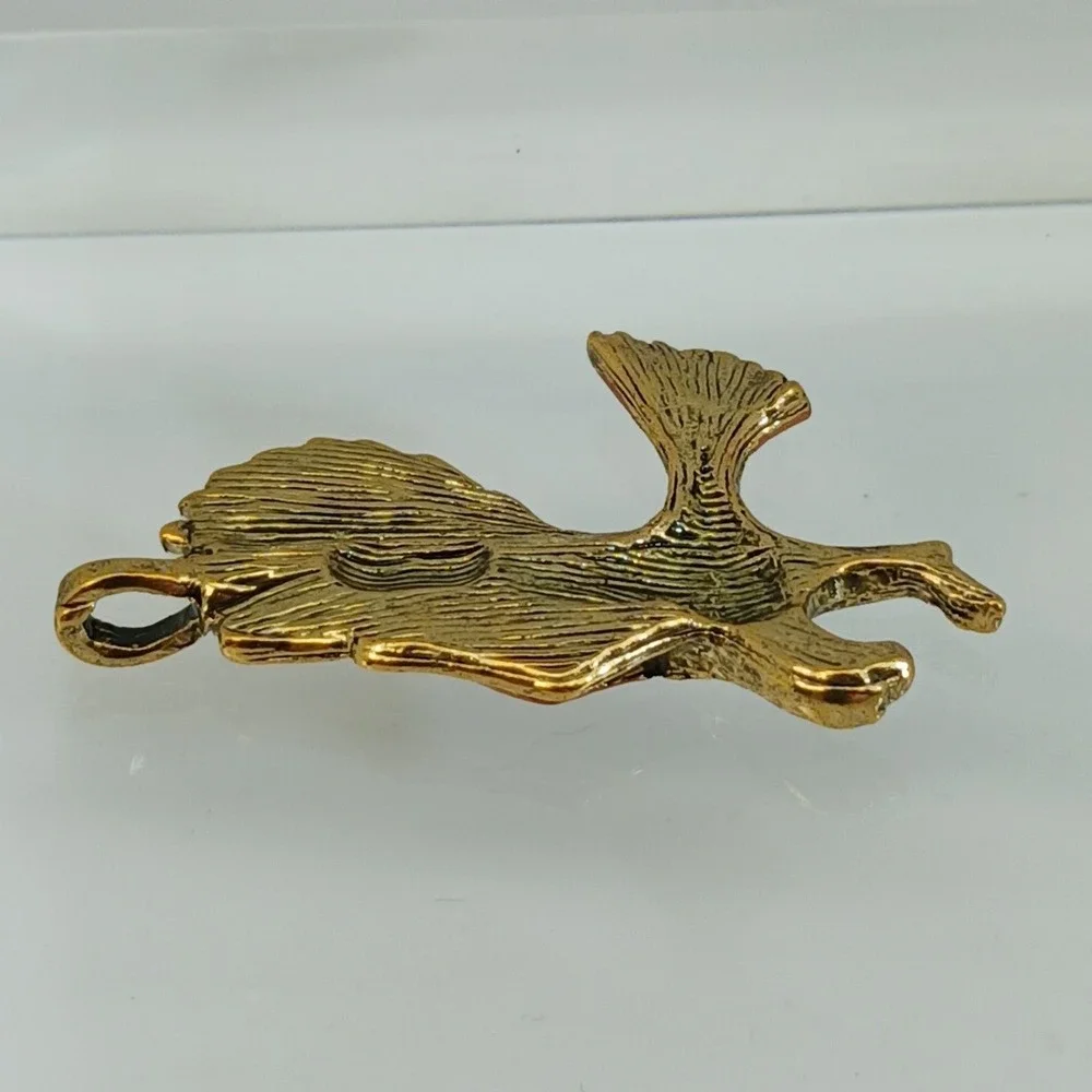 Karatbond Vintage Y2K Eagle Pendant Tricolor Gold Silver Copper Made in USA NOS